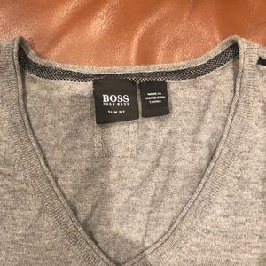 Mens Hugo Boss Grey Sweater